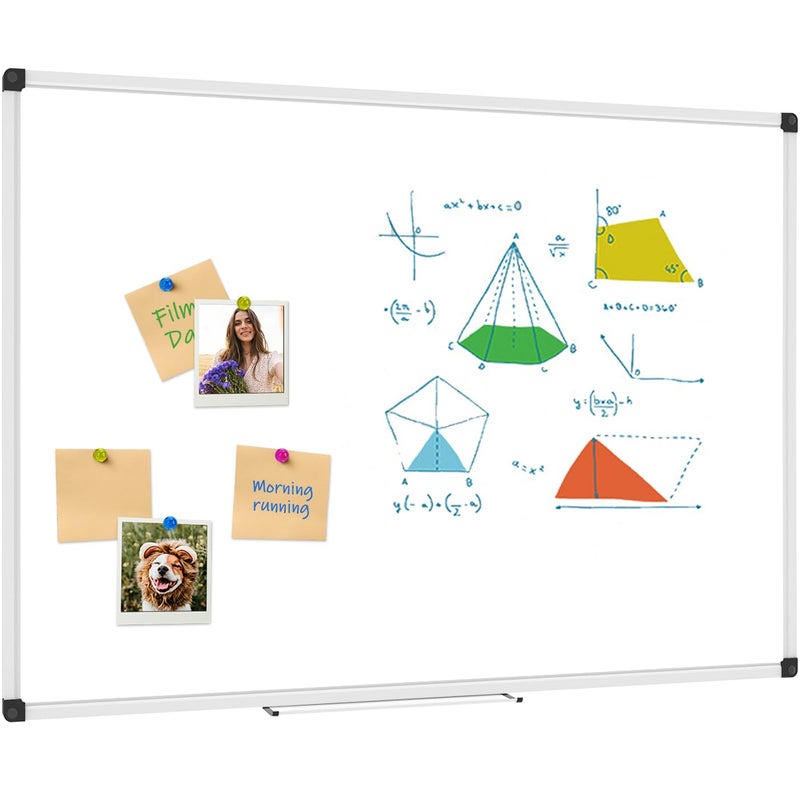 XBoard Magnetic Whiteboard 36 x 24 Inch, Dry Erase White Board for Wall with Marker Tray 3' x 2' | Aluminum Frame Message Presentation Board for Home School & Office - Image 3